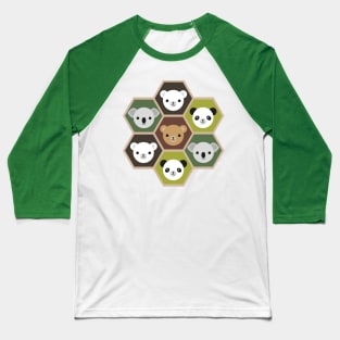 Kawaii Autumn Bears Baseball T-Shirt